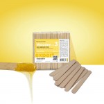 Spatule din lemn mici pentru epilat 100 buc, Staleks, 114x10 mm, cod DSW-30